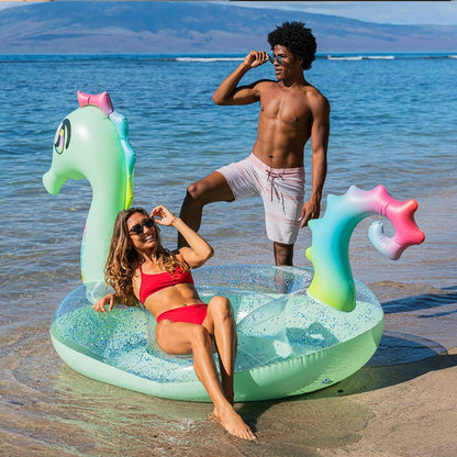 Flotador inflable de piscina gigante | Unicornio | Dragón | Caballito de Mar