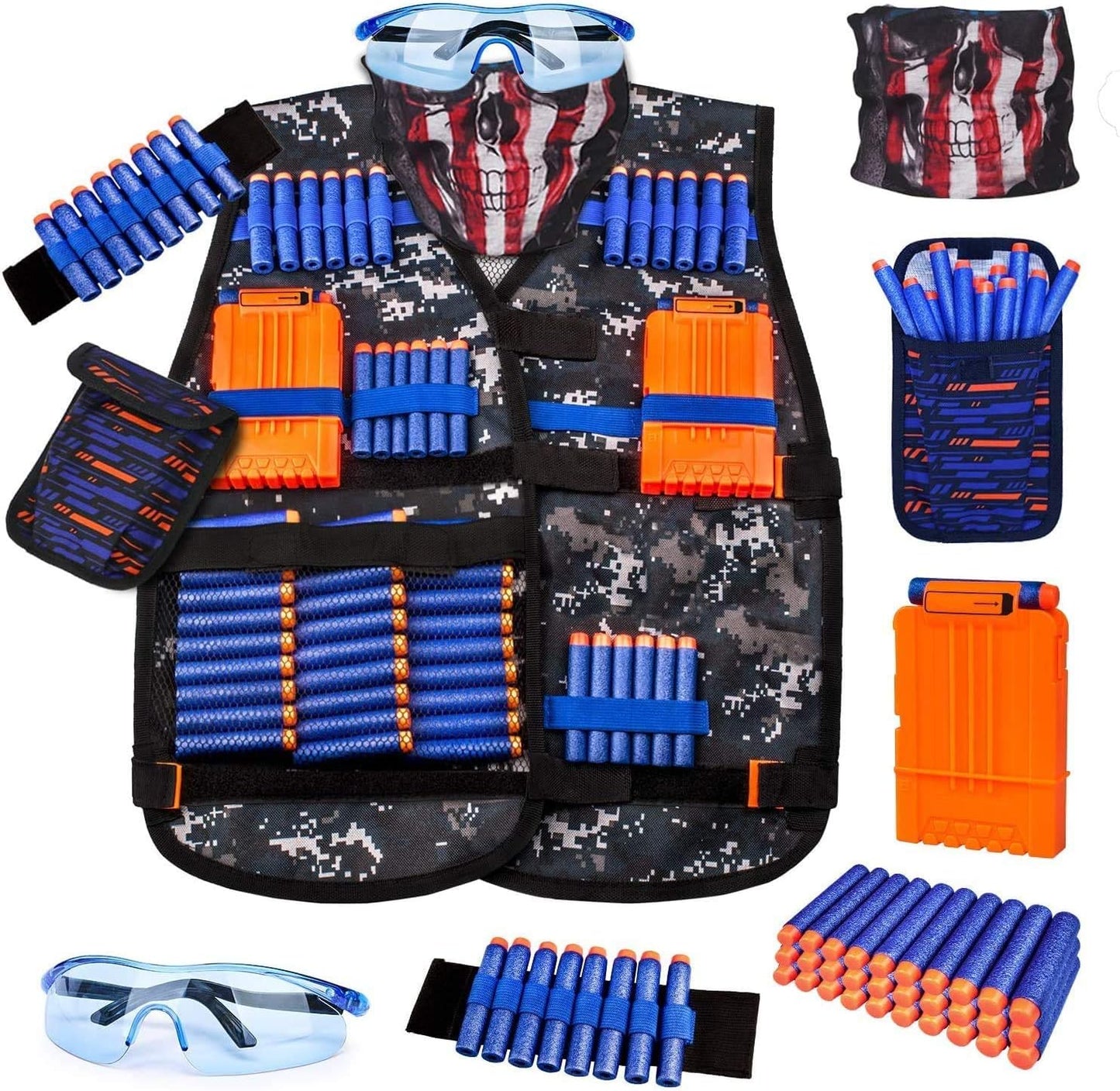 Kit de 1 y 2 chalecos tácticos para dardos Nerf