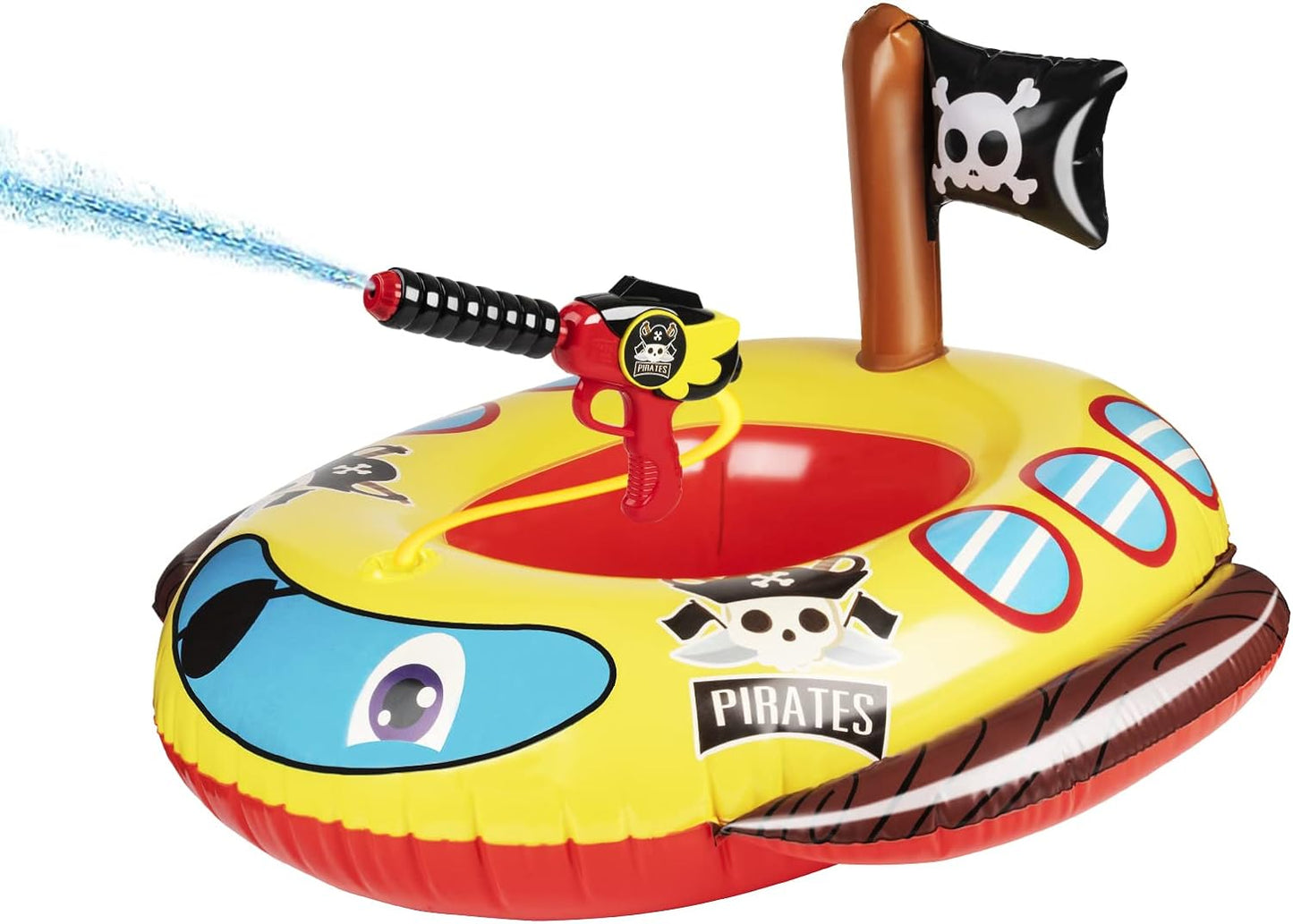 Flotador inflable con pistola de agua | Barco Pirata