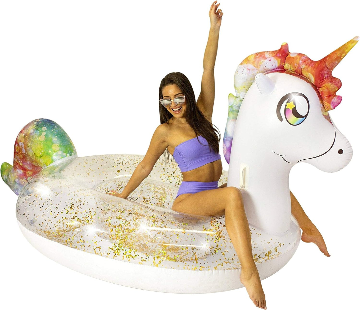 Flotador inflable de piscina gigante | Unicornio | Dragón | Caballito de Mar