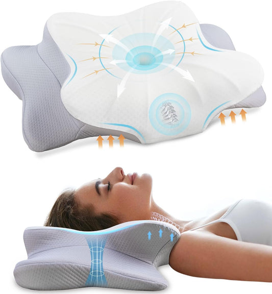 Almohada cervical para aliviar el dolor de cuello