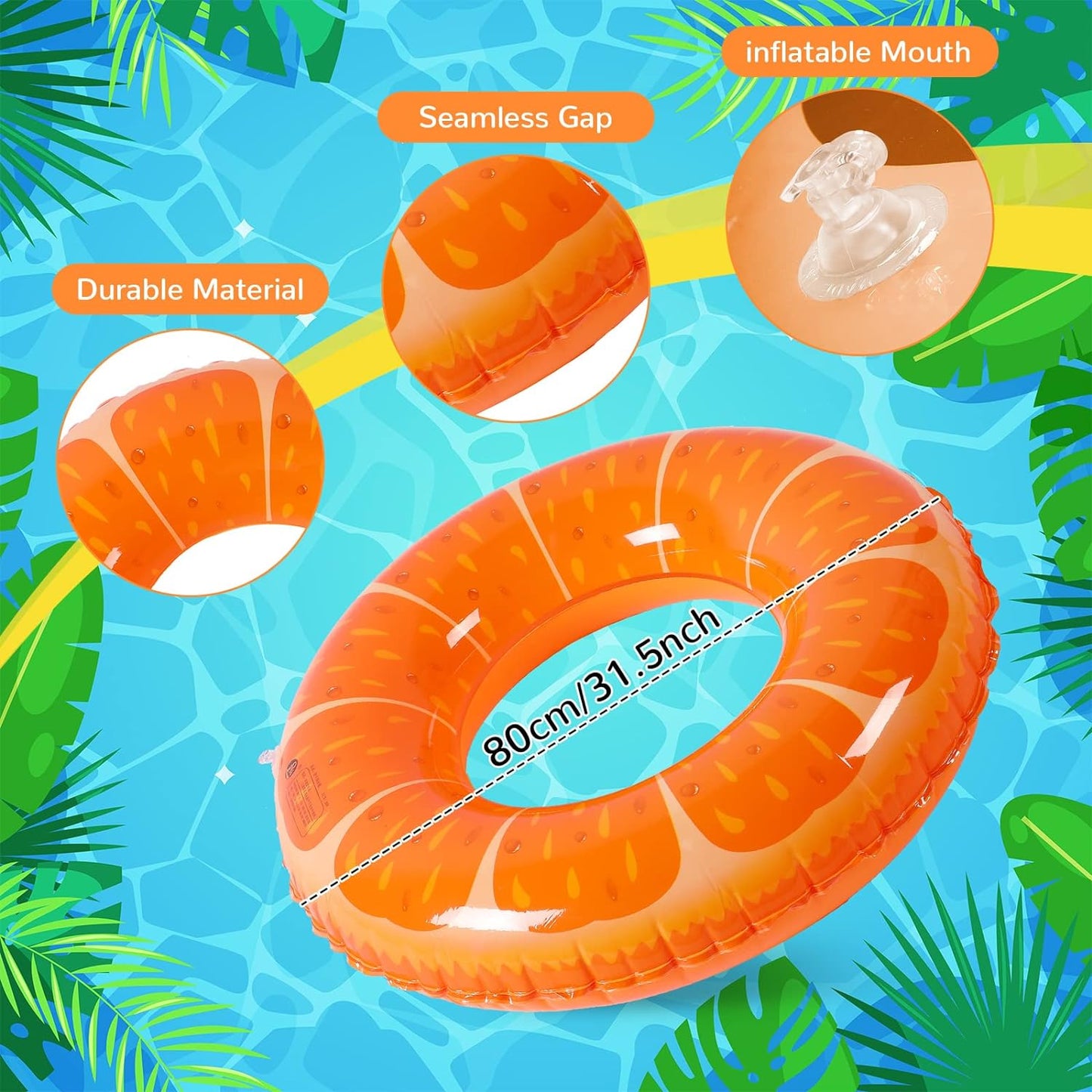 Flotador inflable de piscina | Pack de 10 unidades