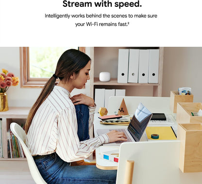 Pack Router WiFi y extensores con altavoz inteligente | Google Nest
