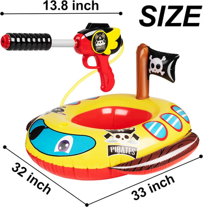 Flotador inflable con pistola de agua | Barco Pirata