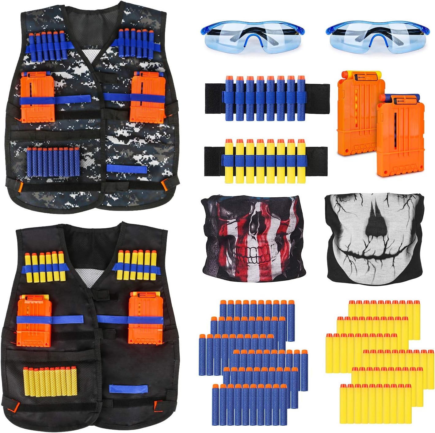 Kit de 1 y 2 chalecos tácticos para dardos Nerf