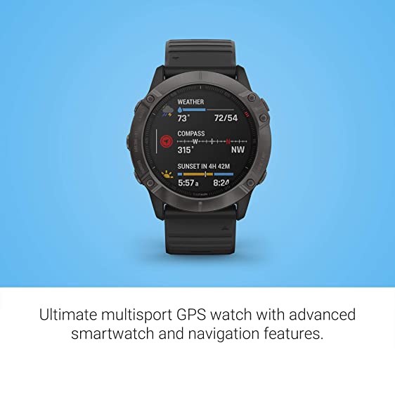 Garmin - Fenix 6X Sapphire