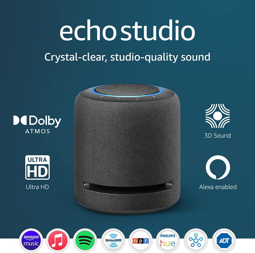 Echo Studio - Altavoz inteligente Hi-Fi con Dolby Atmos y Alexa