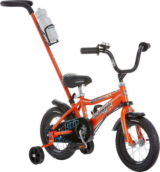 Bicicleta para niños principiantes con mango de dirección