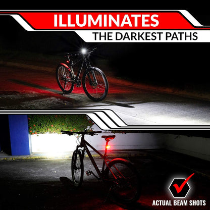 Juego de luces recargables para bicicleta S400 GearLight