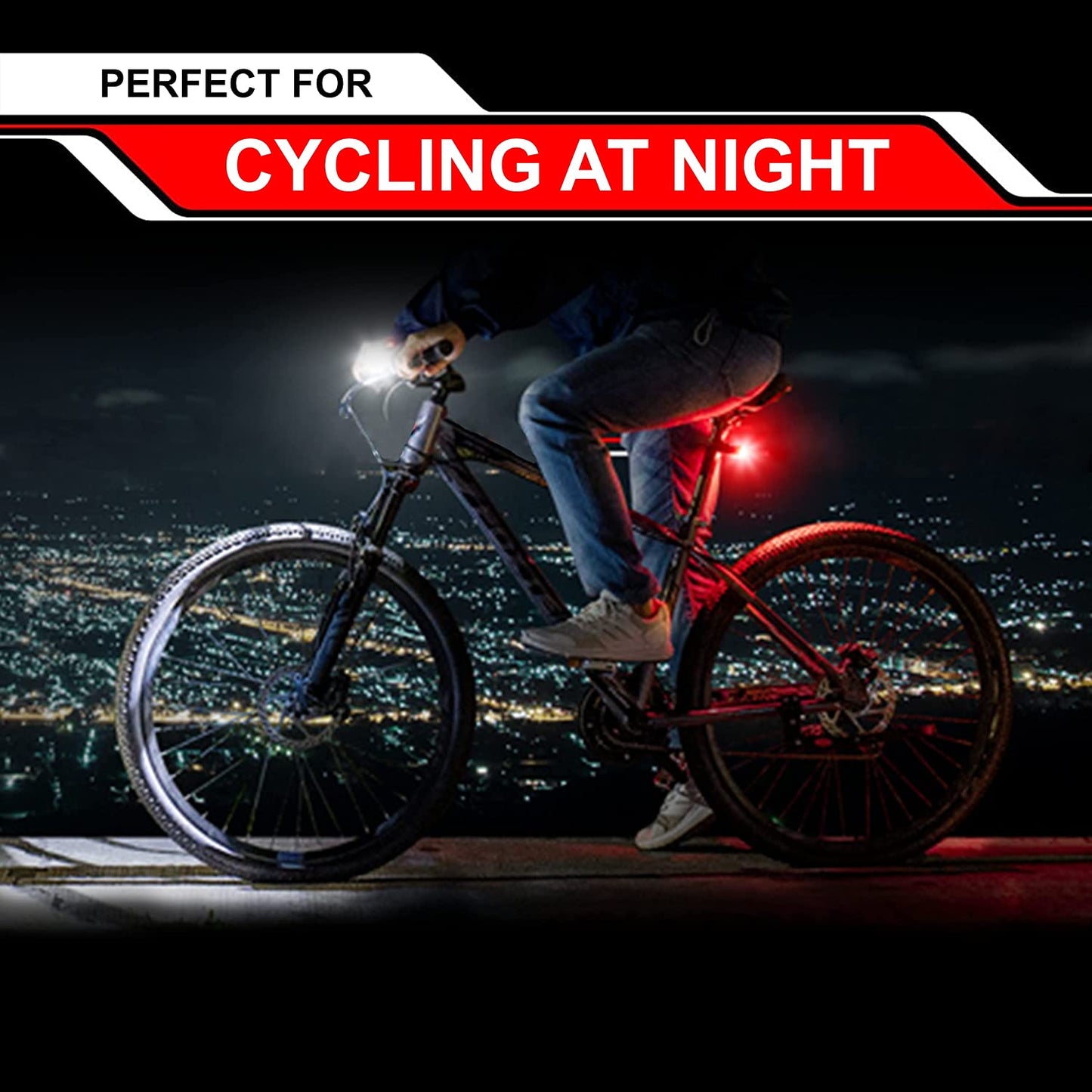 Juego de luces recargables para bicicleta S400 GearLight