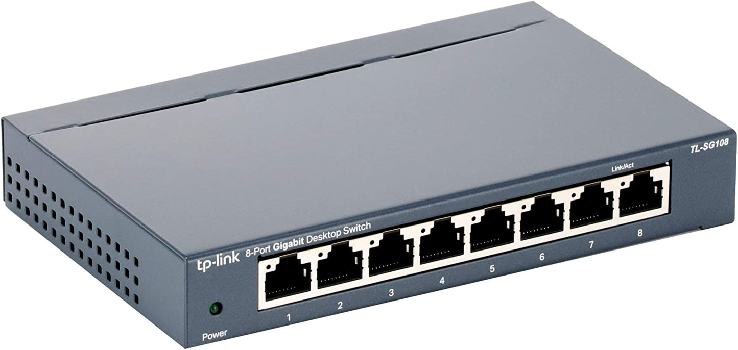 TP-Link Switch de red 8 puertos gigabit | TL-SG108