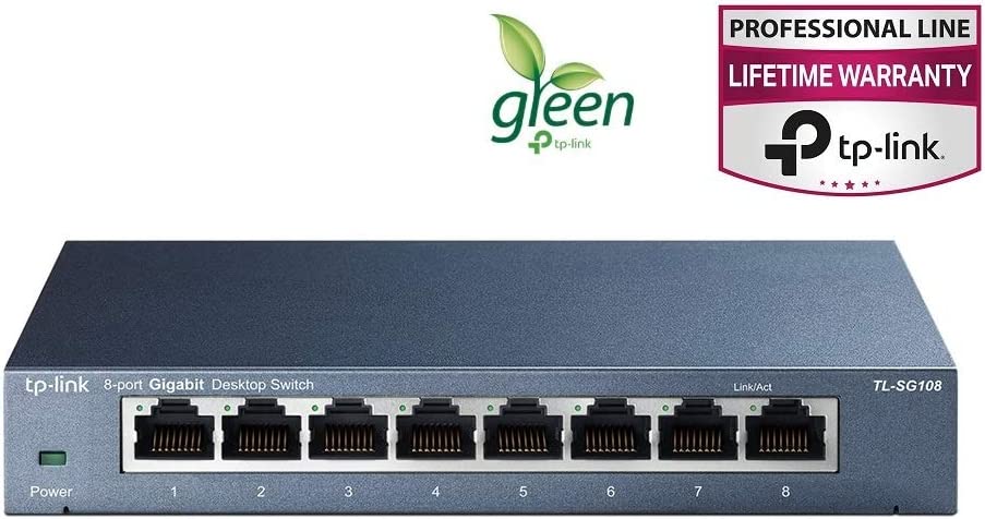 TP-Link Switch de red 8 puertos gigabit | TL-SG108