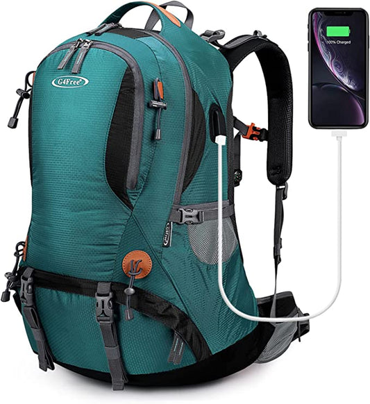 Mochila de senderismo impermeable de 50 L | Mochila de campamento y escalada