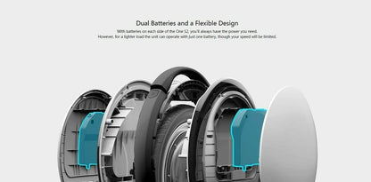 Monociclo eléctrico de batería individual de 155 WH